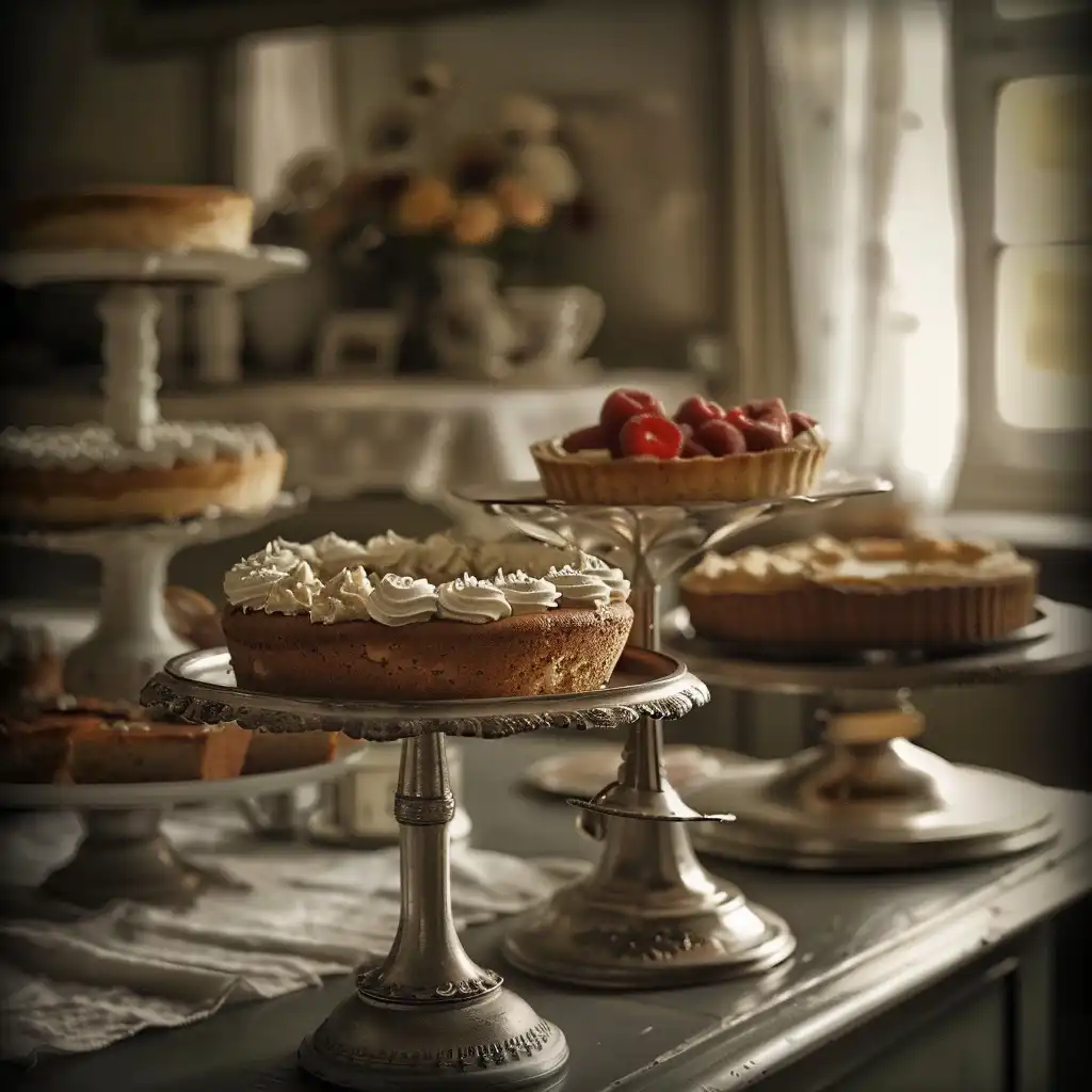 Vintage Taartstandaards: Terug in Tijd